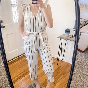 Anthropologie Hedda Striped Crop Jumpsuit 2